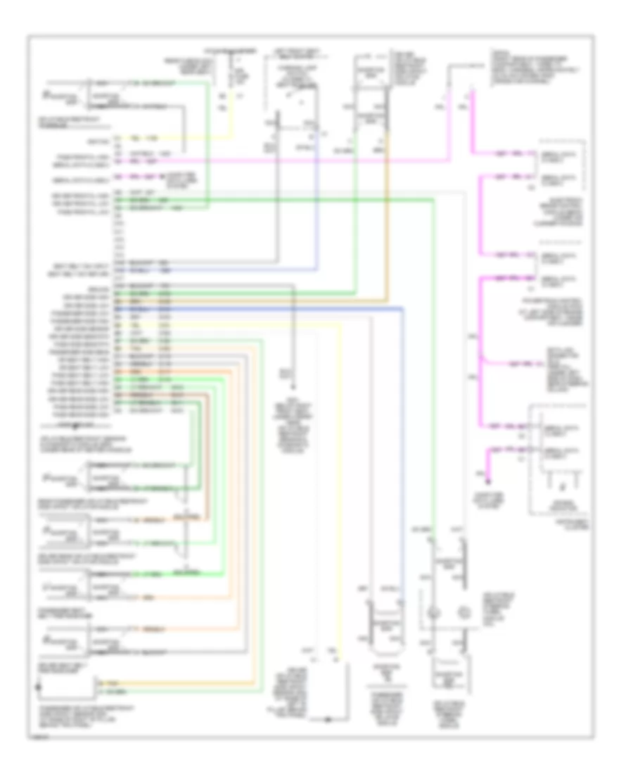Supplemental Restraint Wiring Diagram for Cadillac DeVille DHS 2000