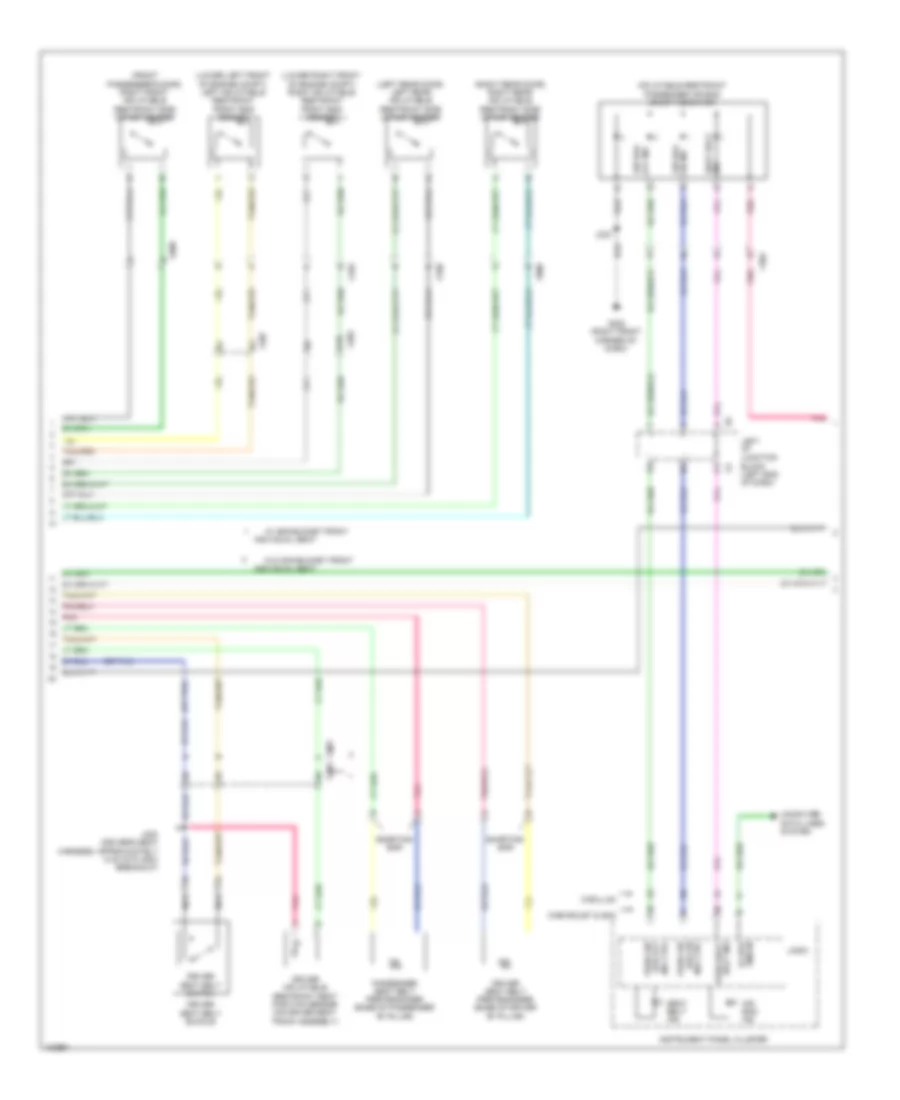 Supplemental Restraints Wiring Diagram (2 of 3) for Cadillac Escalade Platinum 2013