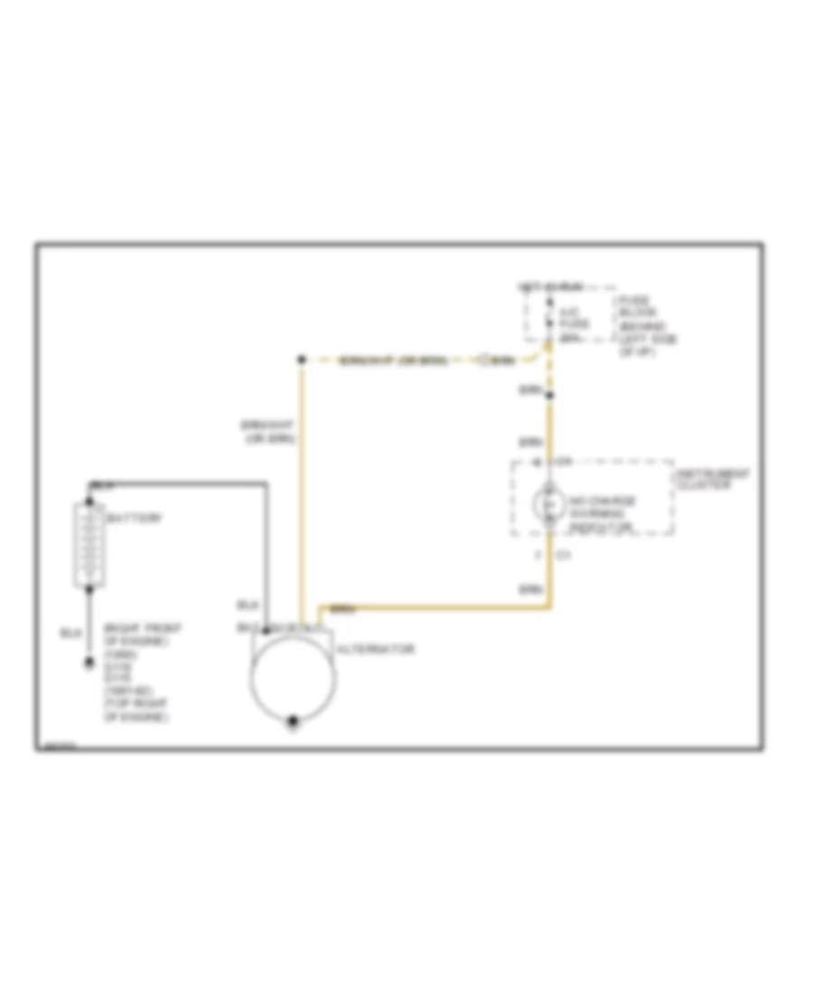 Charging Wiring Diagram for Cadillac Brougham 1990
