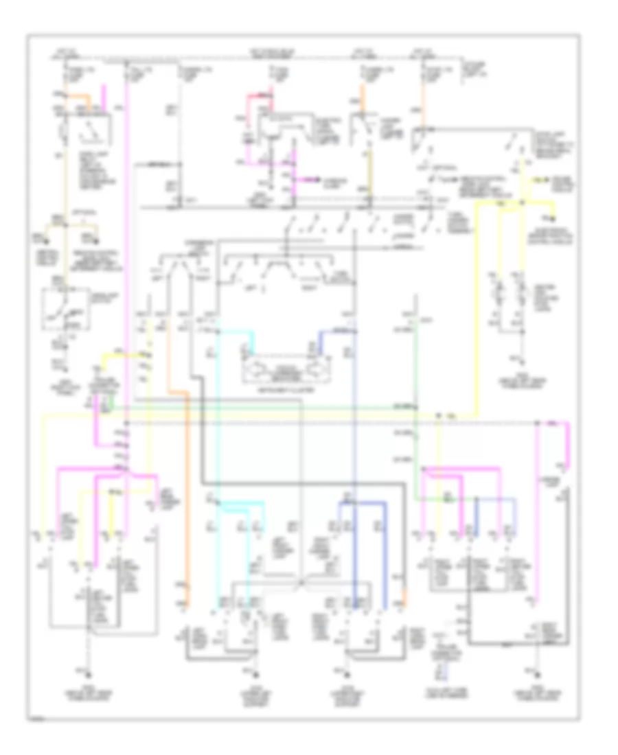 Exterior Light Wiring Diagram for Cadillac Fleetwood 1994