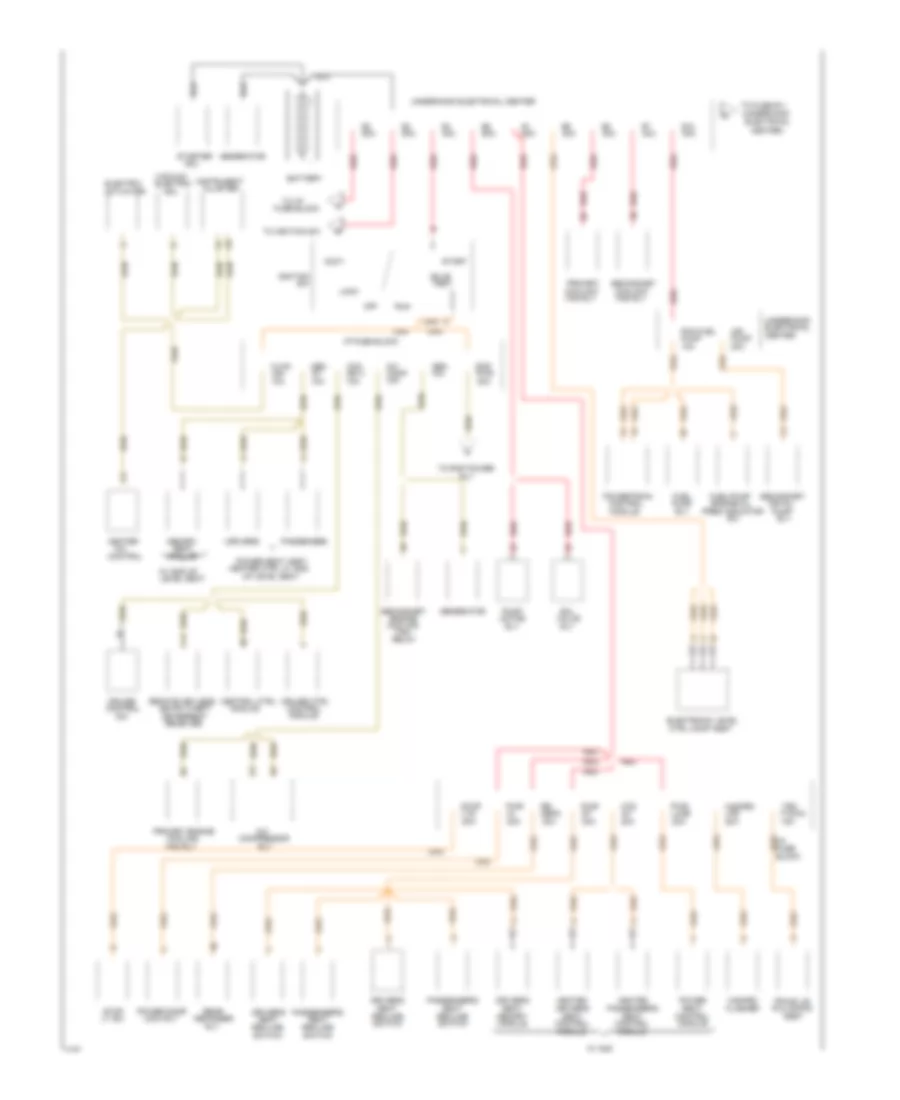 Power Distribution Wiring Diagram 1 of 3 for Cadillac Fleetwood 1994