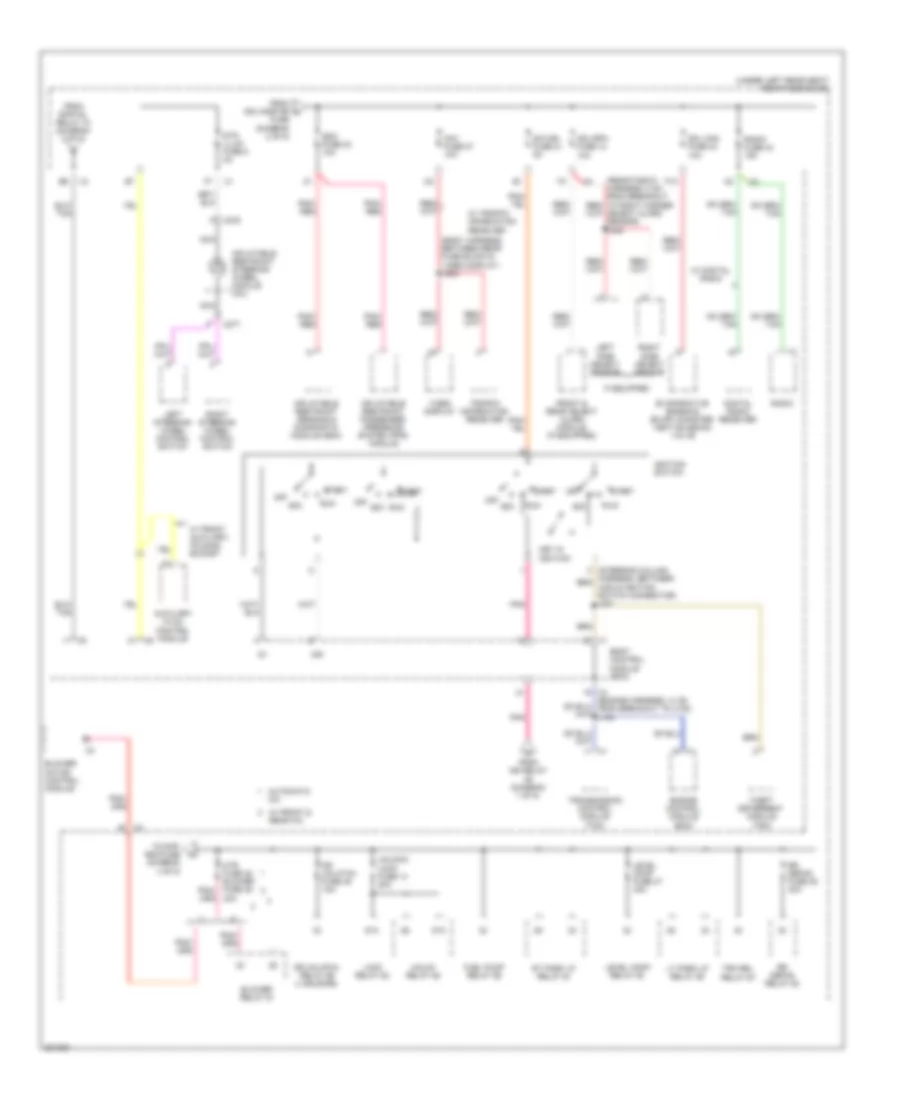 Power Distribution Wiring Diagram 3 of 5 for Cadillac DTS 2009