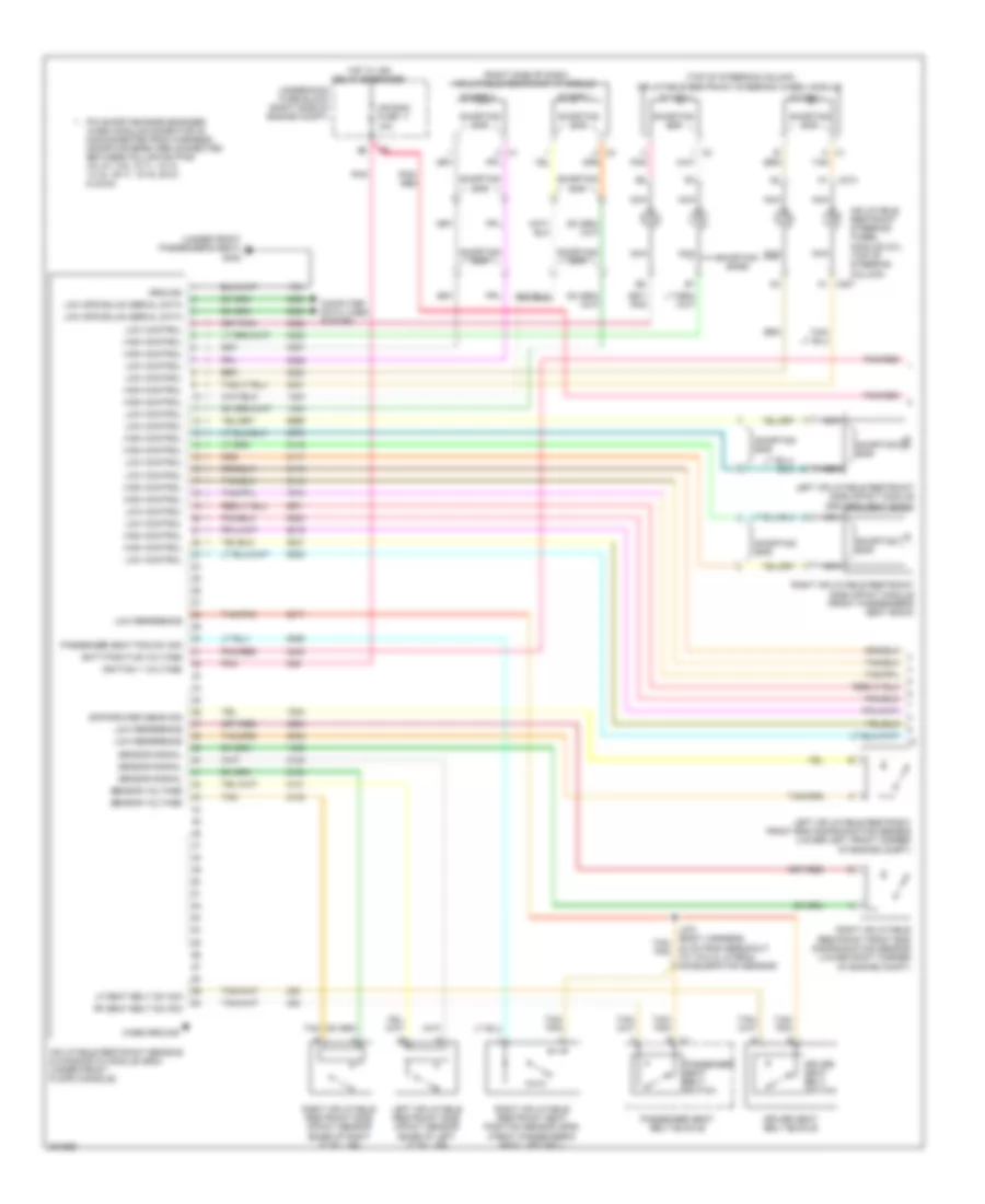 Supplemental Restraints Wiring Diagram Limousine 1 of 2 for Cadillac DTS 2009