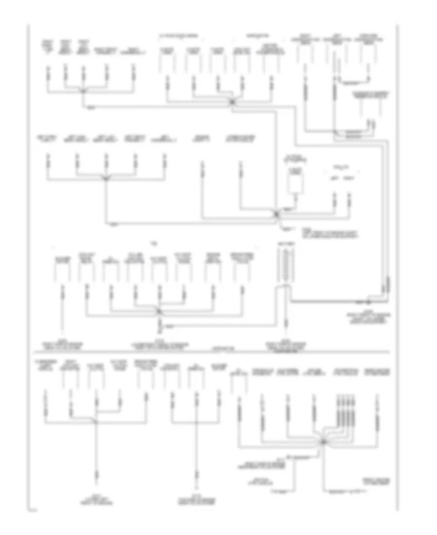 Ground Distribution Wiring Diagram 1 of 4 for Cadillac Seville SLS 1994