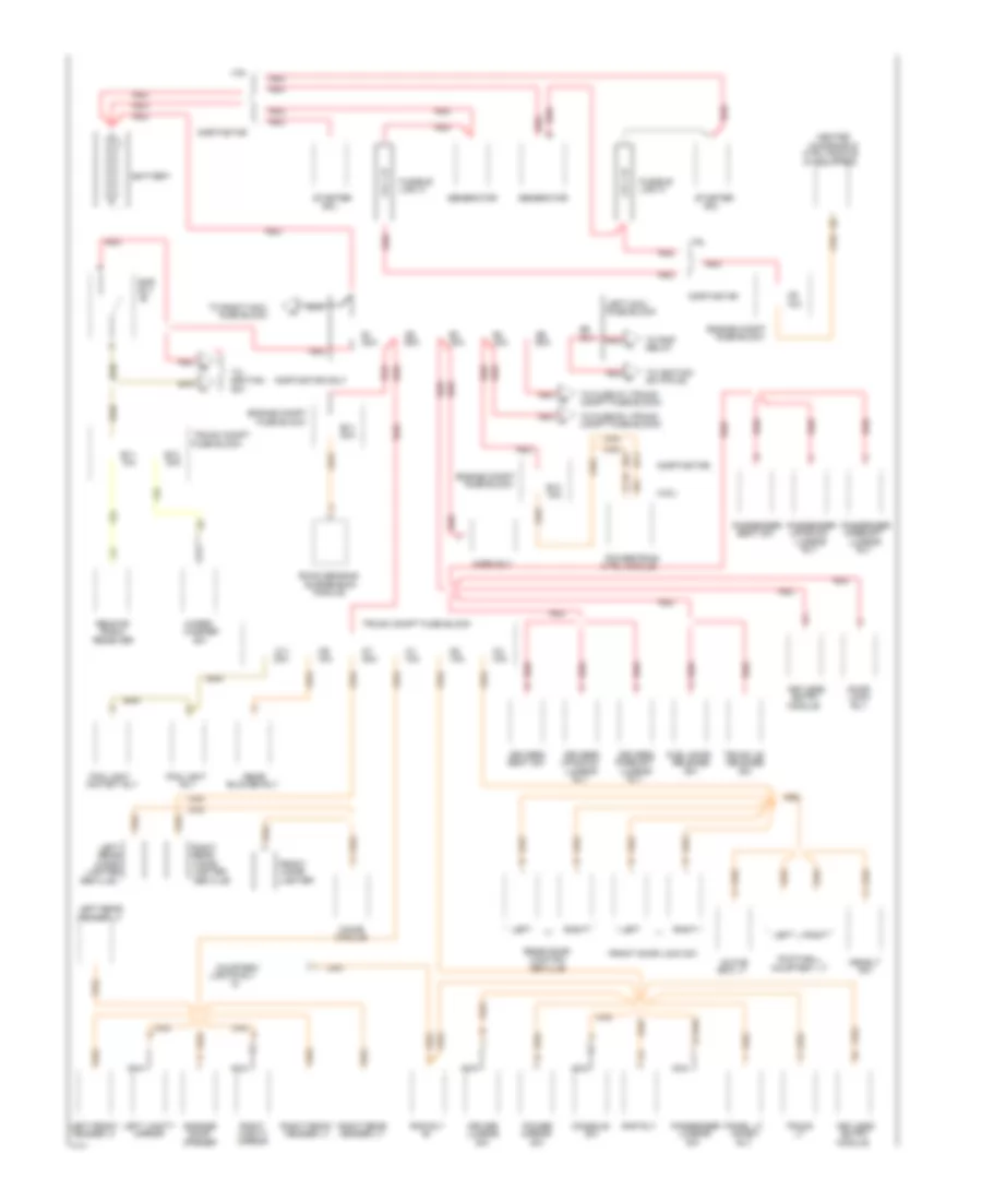 Power Distribution Wiring Diagram 1 of 4 for Cadillac Seville SLS 1994