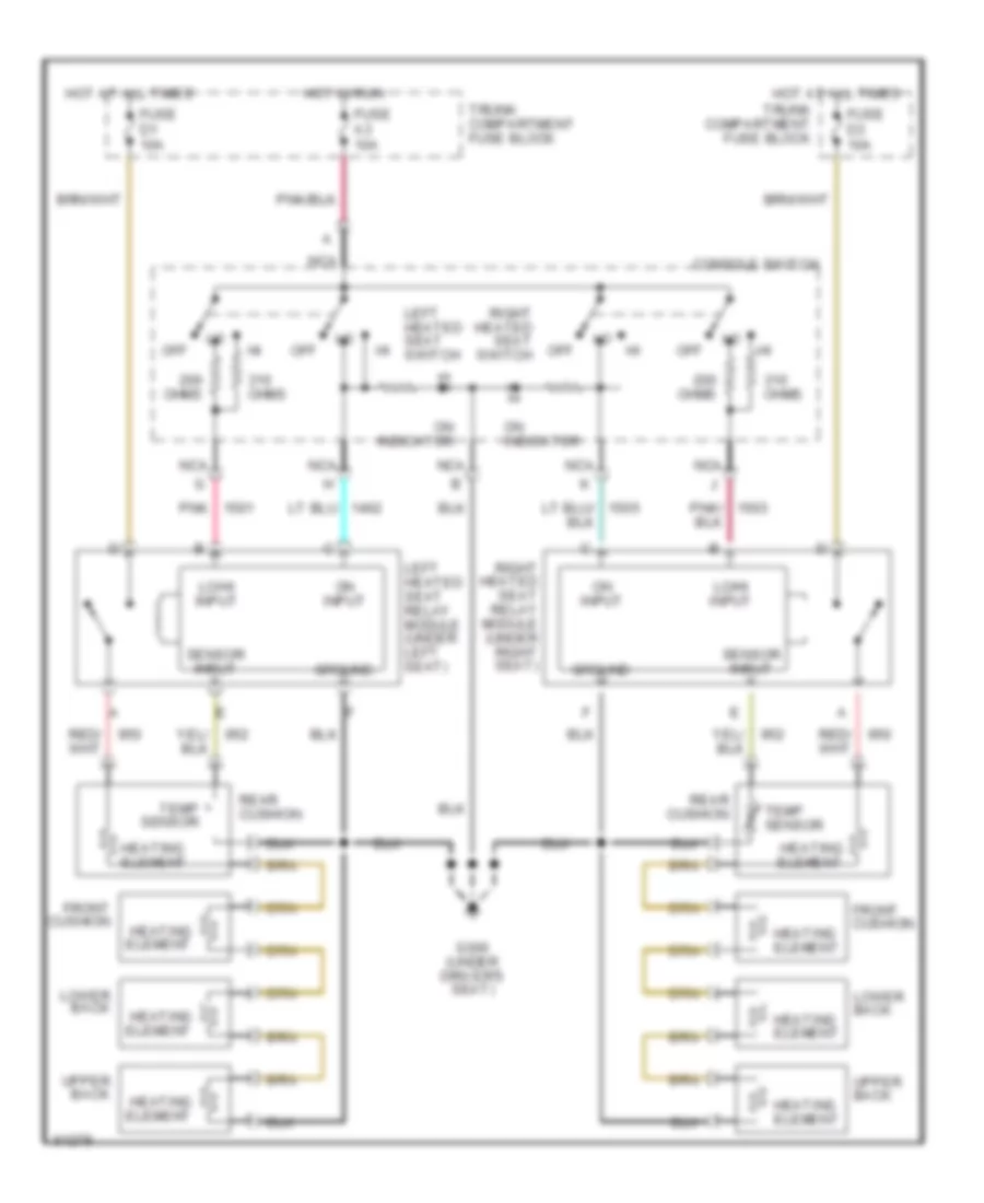 Heater Wiring Diagram for Cadillac Seville SLS 1994