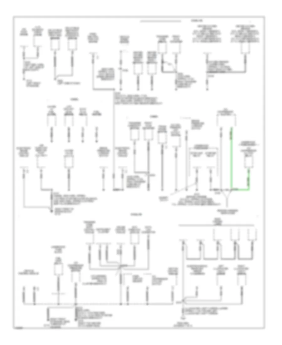 Ground Distribution Wiring Diagram 2 of 4 for Cadillac Escalade 2000