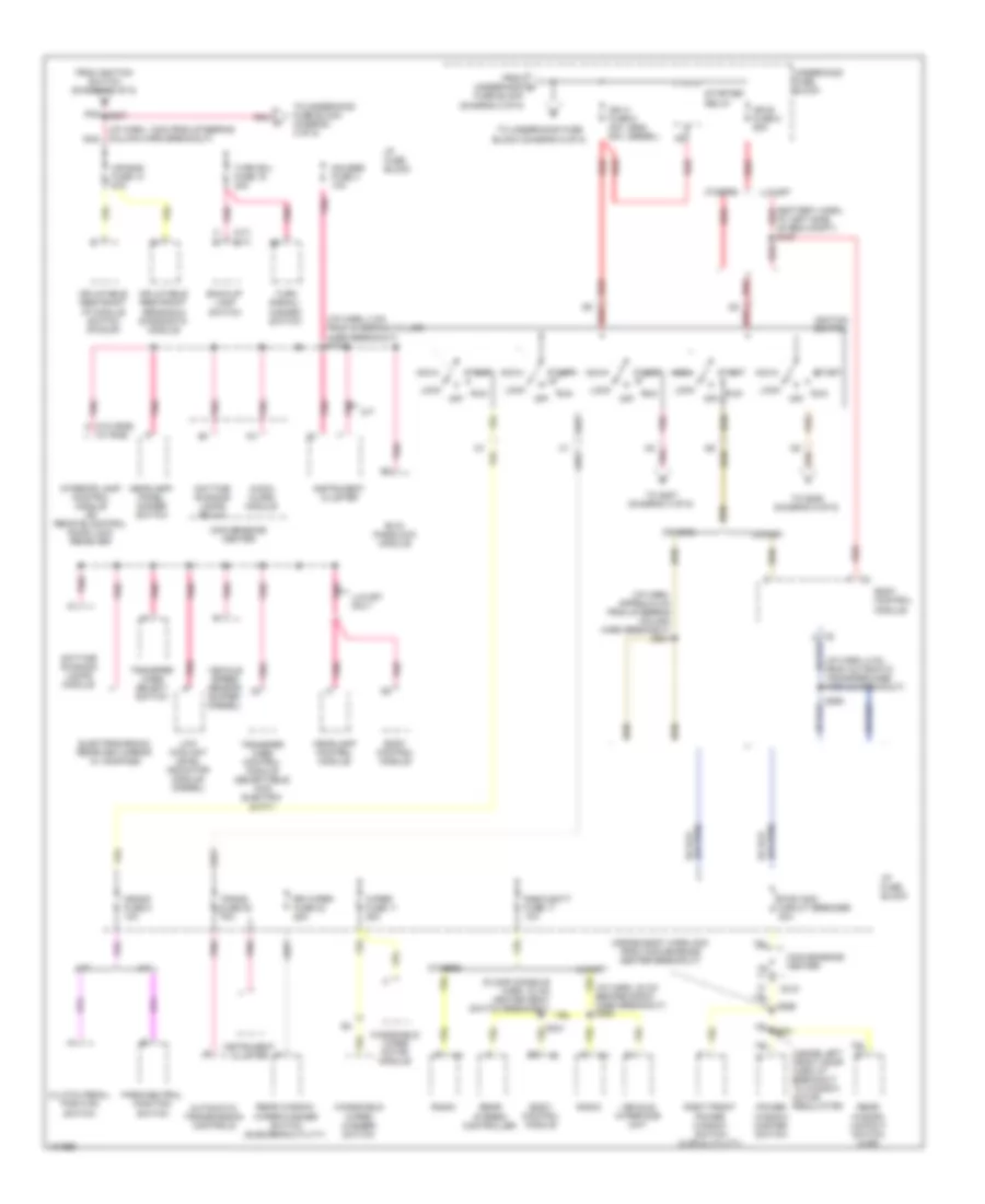 Power Distribution Wiring Diagram 3 of 5 for Cadillac Escalade 2000