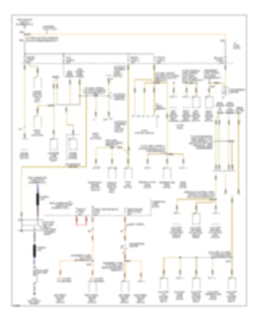Power Distribution Wiring Diagram 5 of 5 for Cadillac Escalade 2000