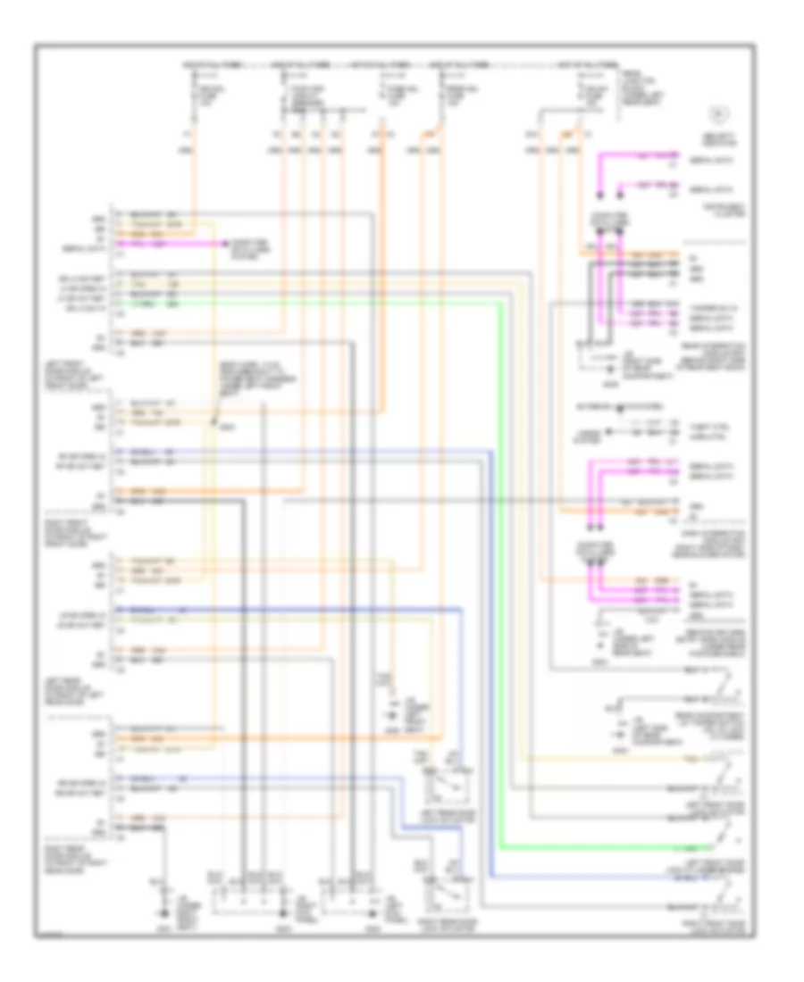 Forced Entry Wiring Diagram for Cadillac Seville SLS 2000