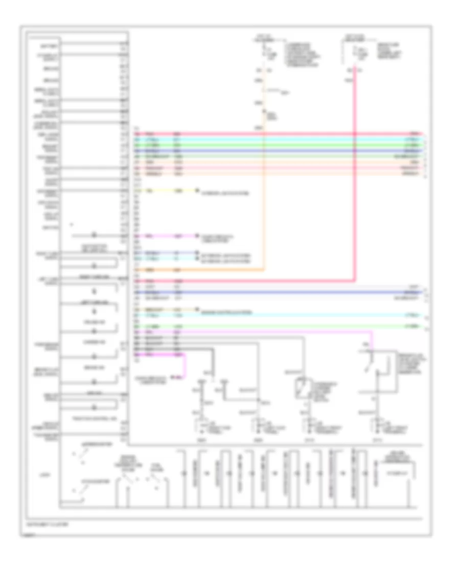 Instrument Cluster Wiring Diagram 1 of 2 for Cadillac Seville SLS 2000