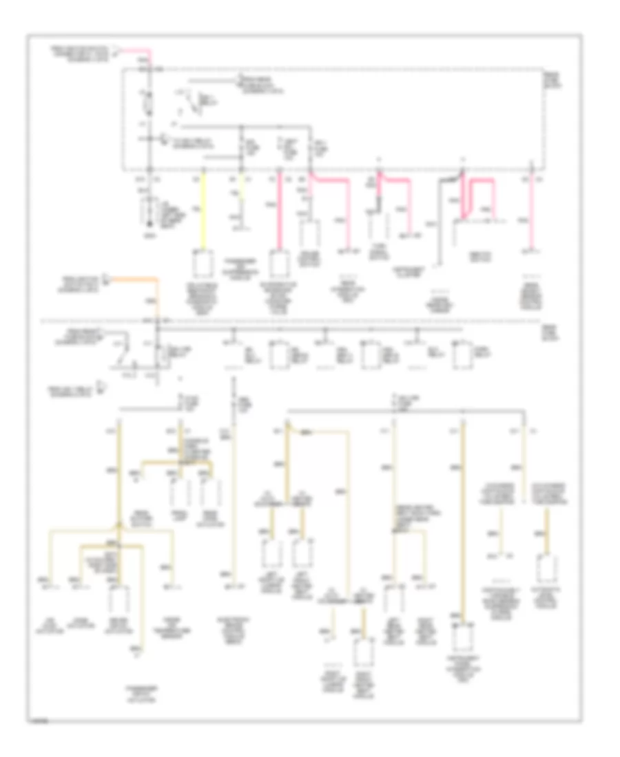 Power Distribution Wiring Diagram 5 of 6 for Cadillac Seville SLS 2000