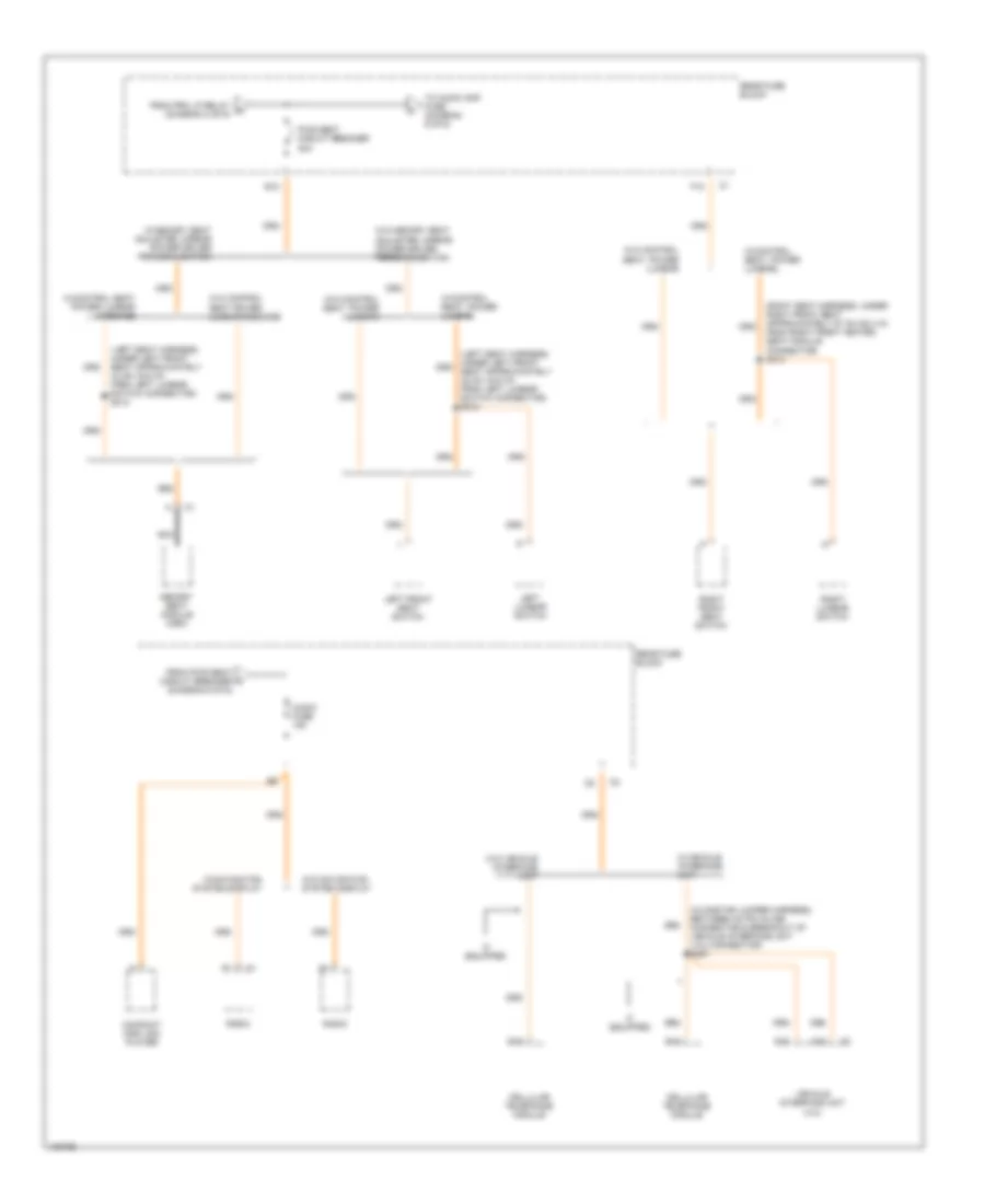 Power Distribution Wiring Diagram 6 of 6 for Cadillac Seville SLS 2000