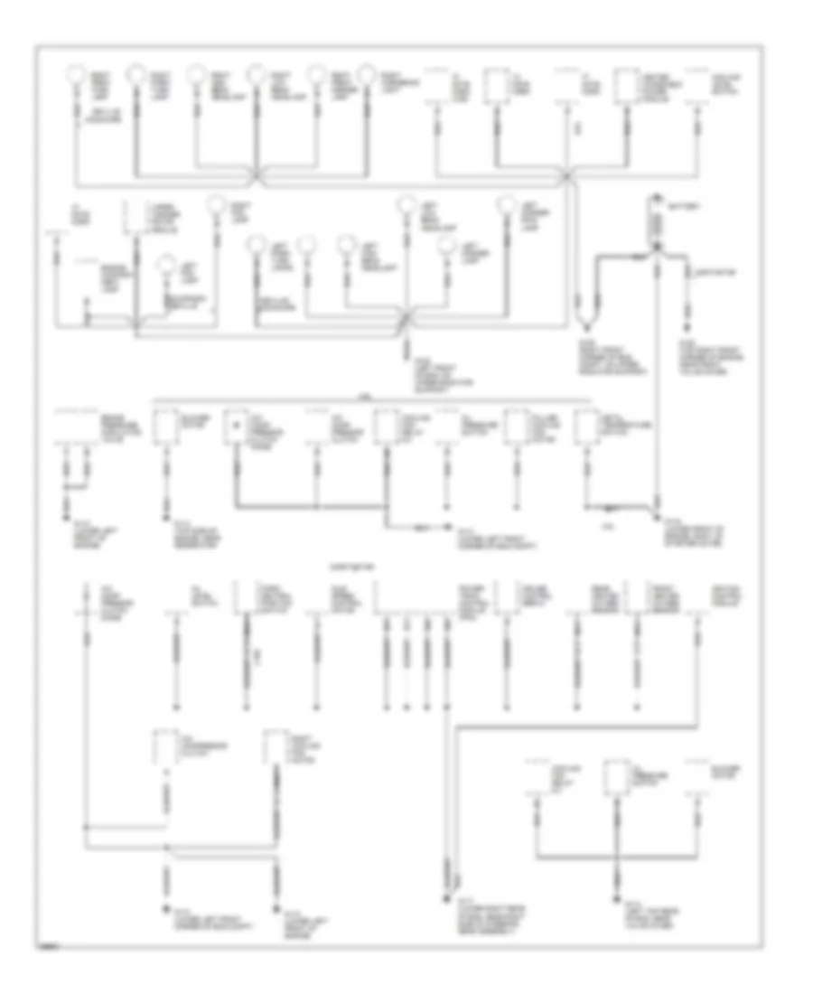 Ground Distribution Wiring Diagram 1 of 5 for Cadillac DeVille 1995