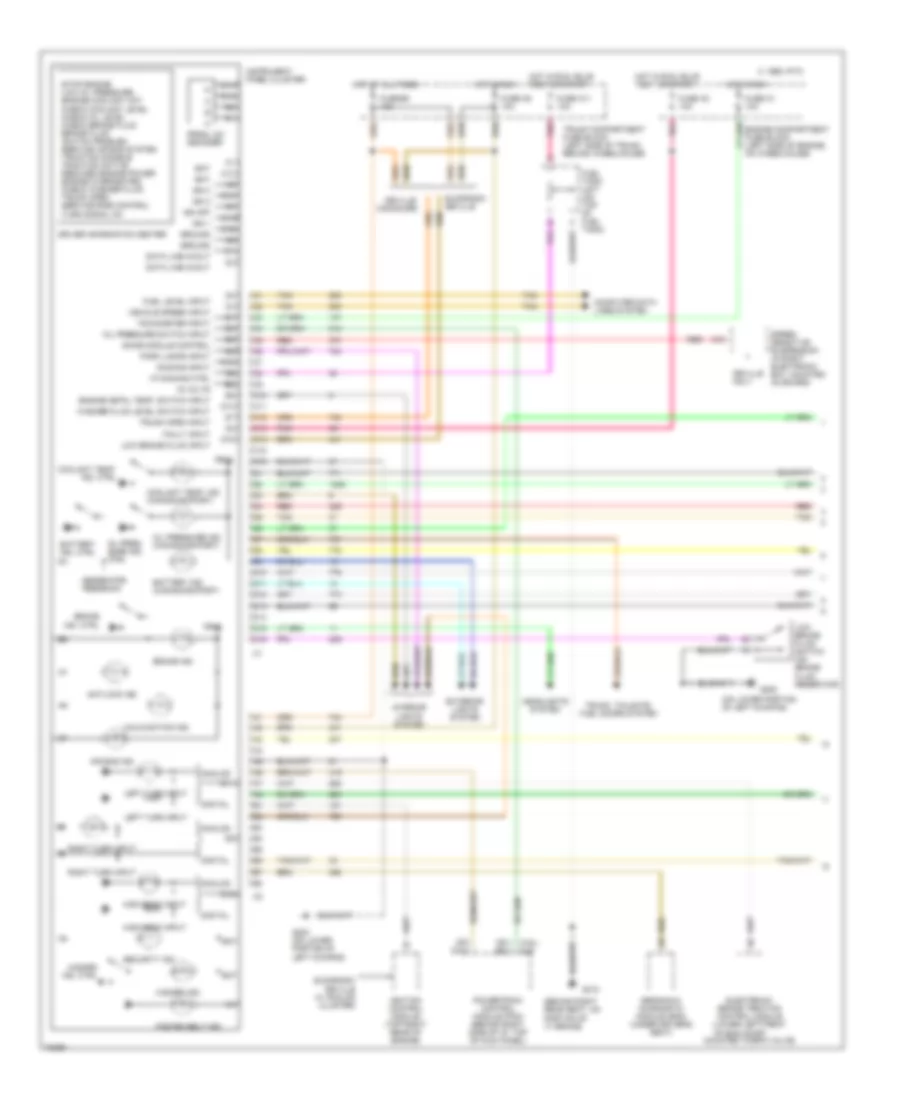 Instrument Cluster Wiring Diagram 1 of 2 for Cadillac DeVille 1995