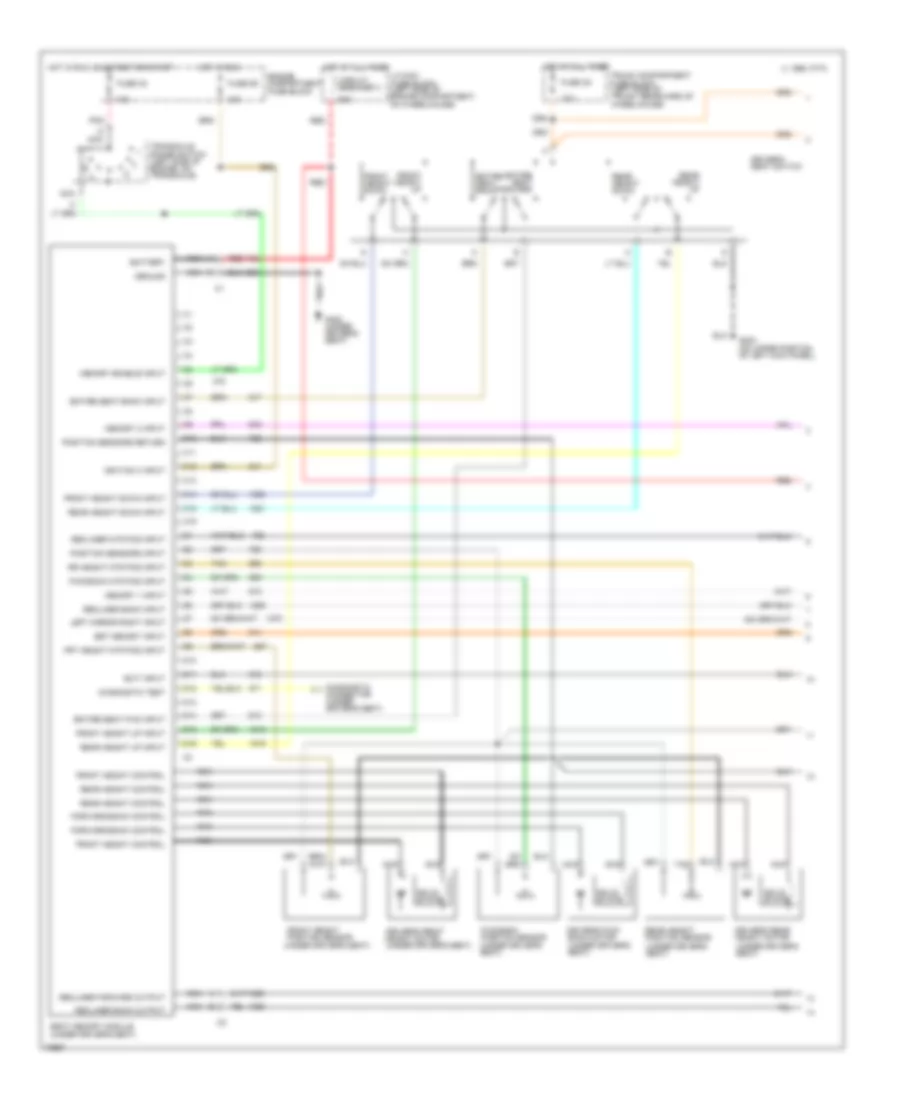 Memory Seat Wiring Diagram 1 of 2 for Cadillac DeVille 1995
