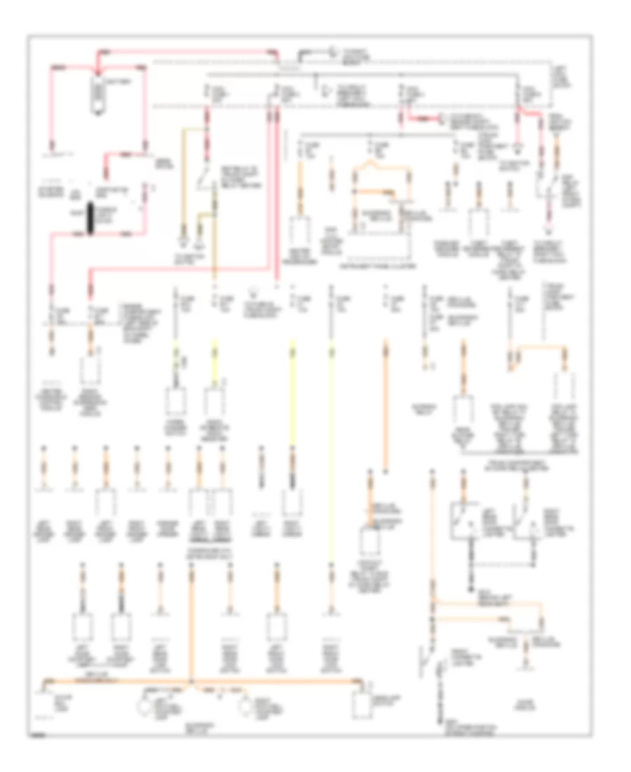 Power Distribution Wiring Diagram 1 of 5 for Cadillac DeVille 1995