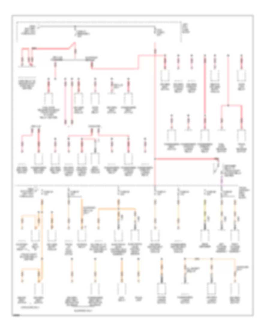 Power Distribution Wiring Diagram (2 of 5) for Cadillac DeVille 1995