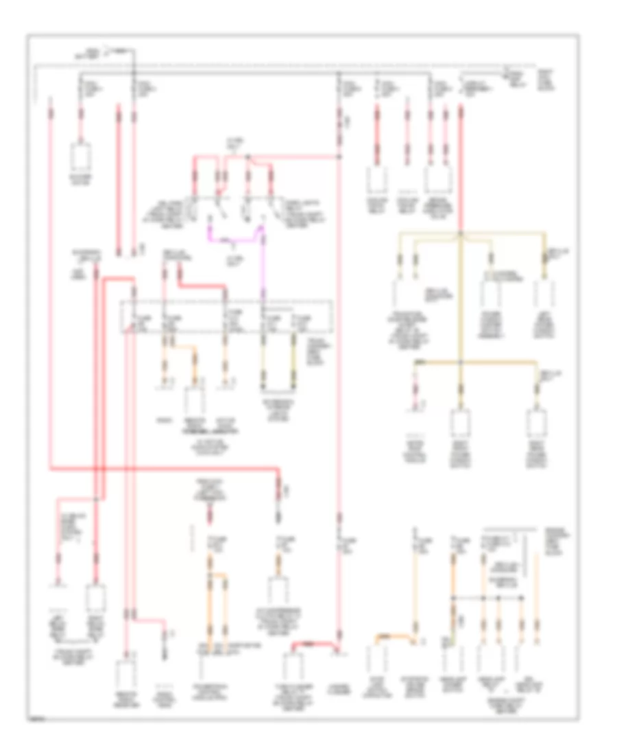 Power Distribution Wiring Diagram 3 of 5 for Cadillac DeVille 1995