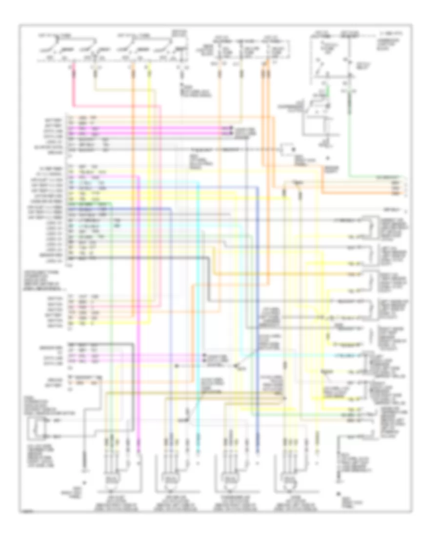 Automatic A C Wiring Diagram 1 of 2 for Cadillac Seville STS 2000