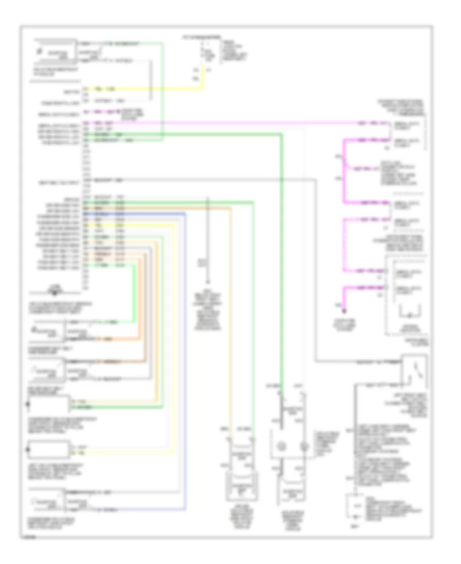 Supplemental Restraint Wiring Diagram for Cadillac Seville STS 2000