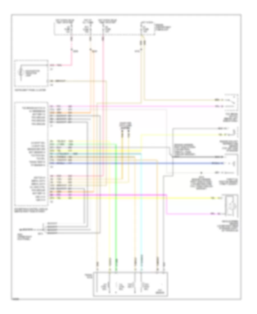 4.9L (VIN B), Transmission Wiring Diagram for Cadillac DeVille Concours 1995