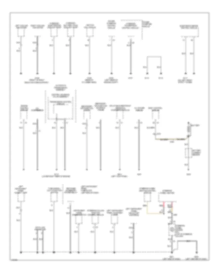 Ground Distribution Wiring Diagram 2 of 6 for Cadillac EDiscovery 2014