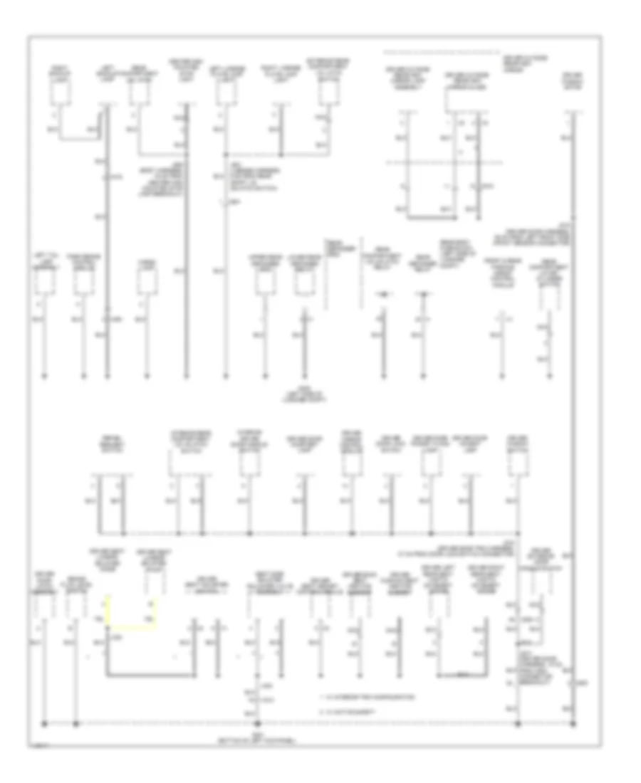 Ground Distribution Wiring Diagram 4 of 6 for Cadillac EDiscovery 2014