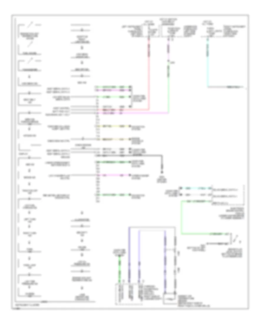 Instrument Cluster Wiring Diagram 1 of 2 for Cadillac EDiscovery 2014