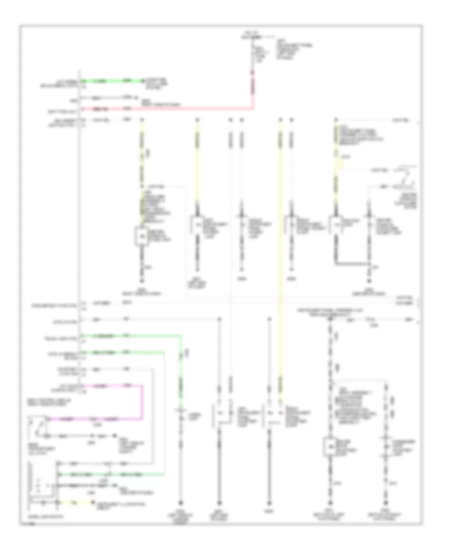 Courtesy Lamps Wiring Diagram 1 of 2 for Cadillac EDiscovery 2014