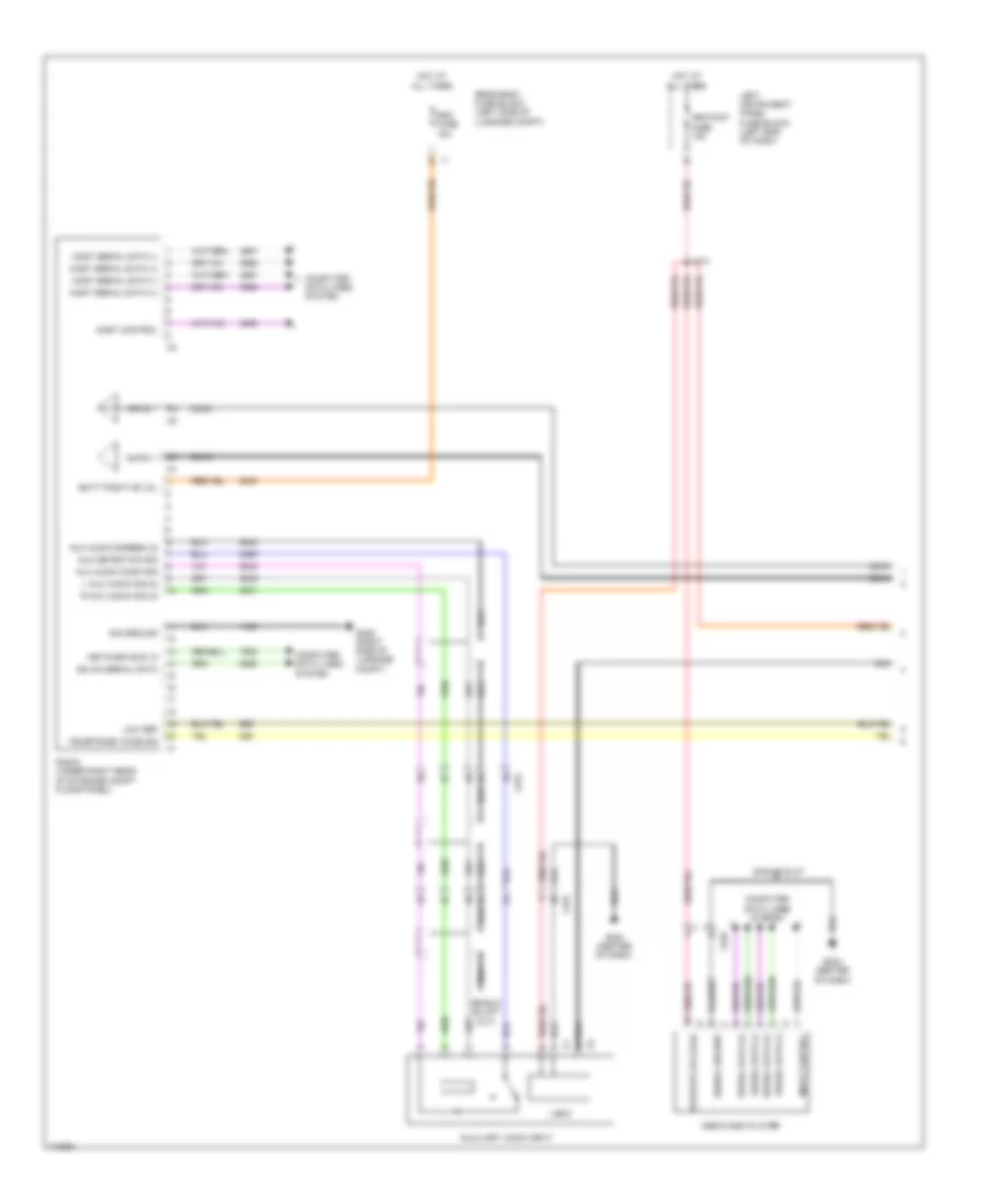 Navigation Wiring Diagram (1 of 5) for Cadillac ELR 2014