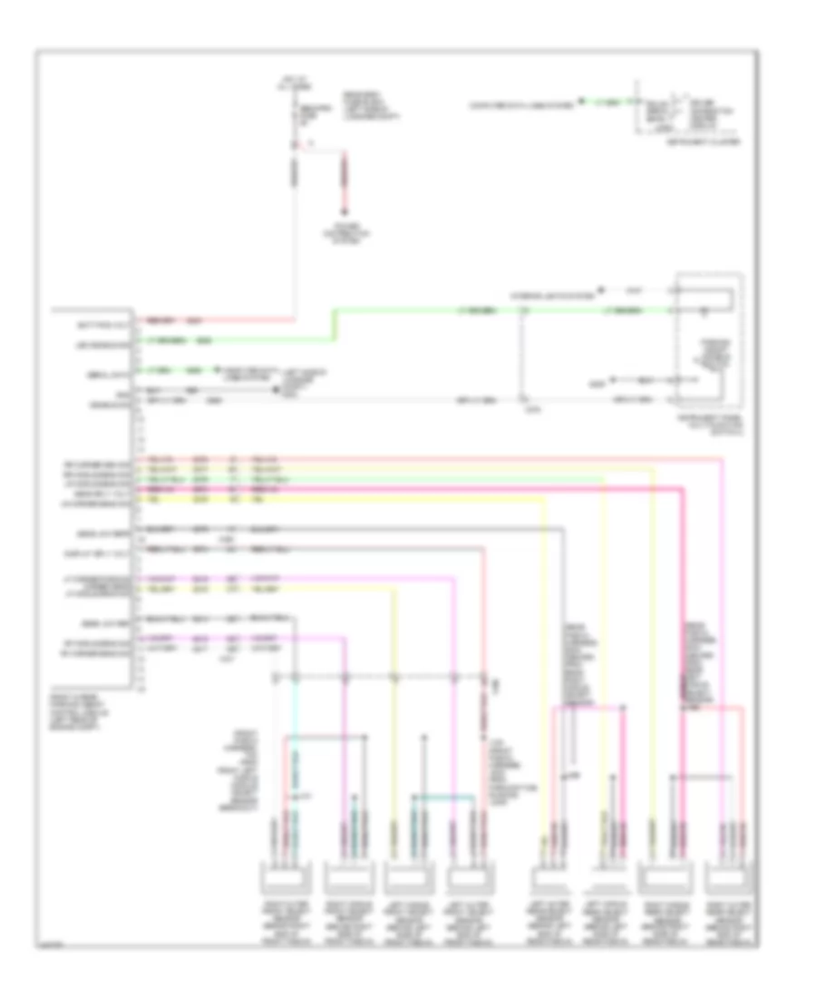 Parking Assistant Wiring Diagram for Cadillac EDiscovery 2014