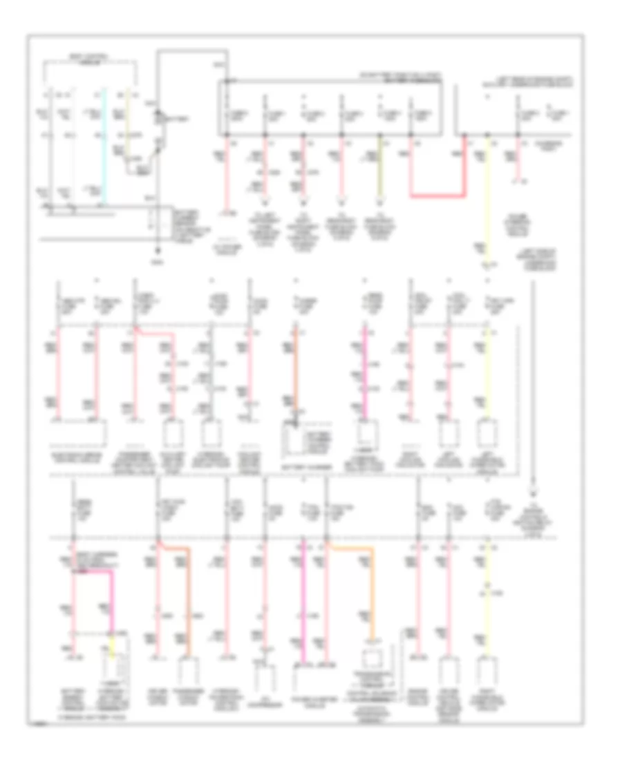 Power Distribution Wiring Diagram 1 of 6 for Cadillac EDiscovery 2014