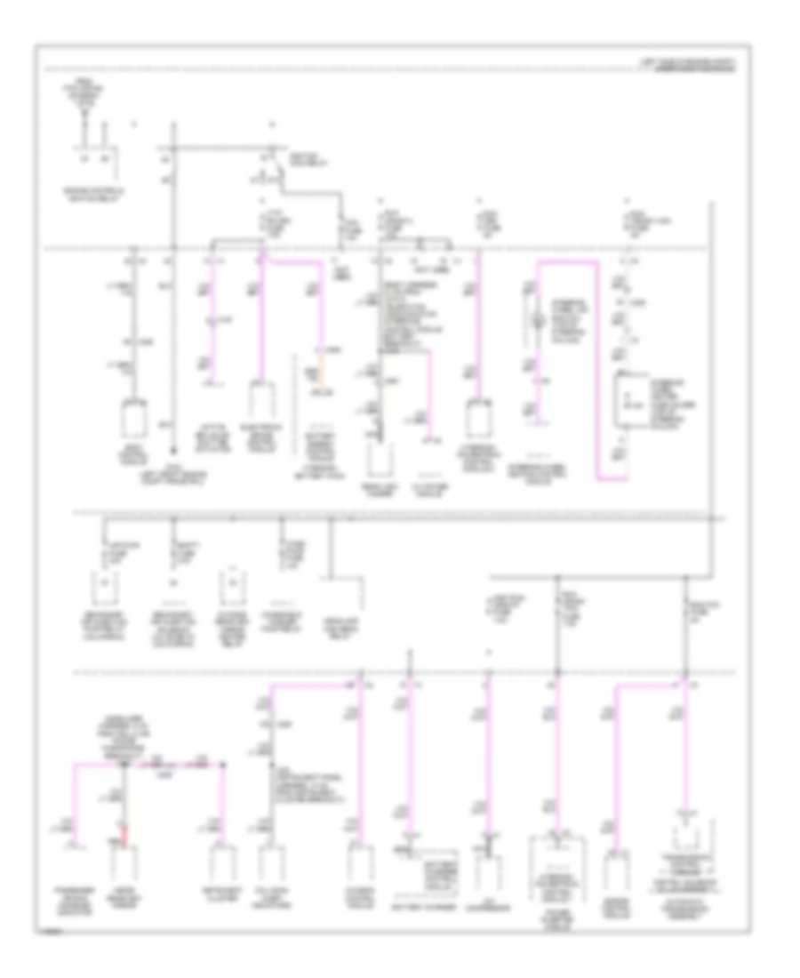 Power Distribution Wiring Diagram 2 of 6 for Cadillac EDiscovery 2014