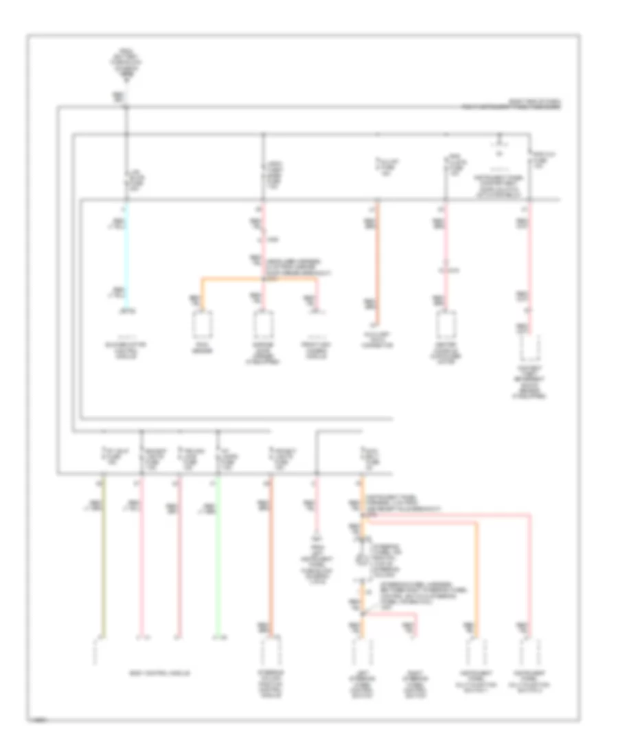 Power Distribution Wiring Diagram 4 of 6 for Cadillac EDiscovery 2014