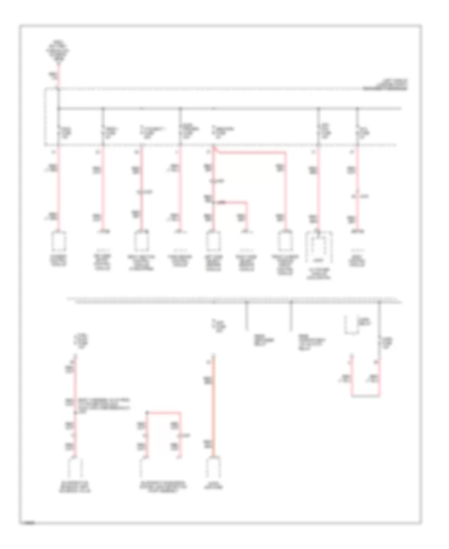 Power Distribution Wiring Diagram 5 of 6 for Cadillac EDiscovery 2014