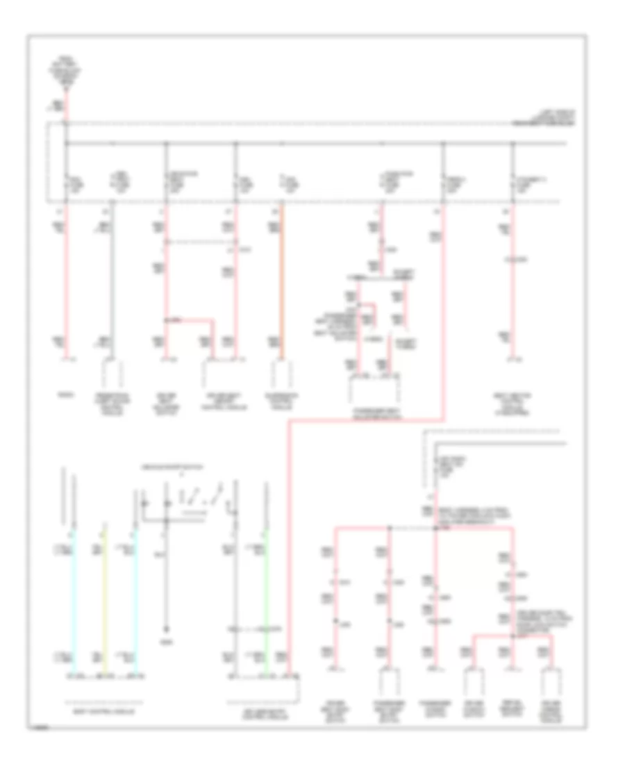 Power Distribution Wiring Diagram 6 of 6 for Cadillac EDiscovery 2014