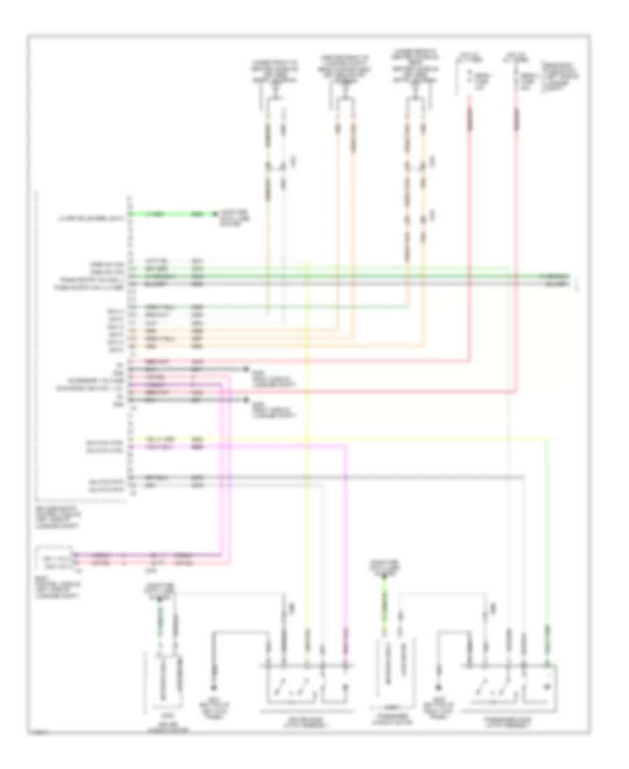 Power Door Locks Wiring Diagram with Passive Keyless Entry 1 of 4 for Cadillac EDiscovery 2014
