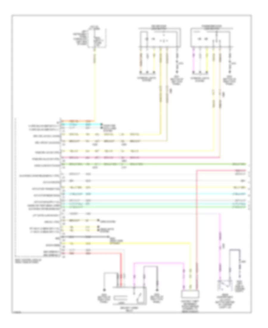 Power Door Locks Wiring Diagram without Passive Keyless Entry 1 of 2 for Cadillac EDiscovery 2014