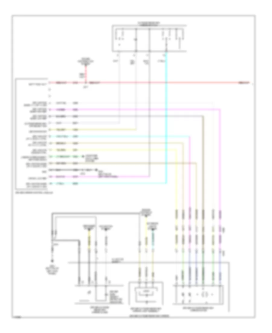Power Mirrors Wiring Diagram (1 of 2) for Cadillac ELR 2014