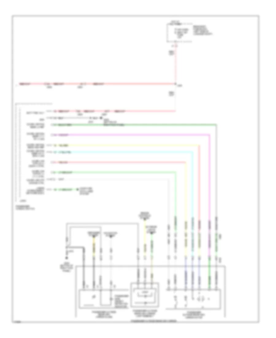 Power Mirrors Wiring Diagram (2 of 2) for Cadillac ELR 2014