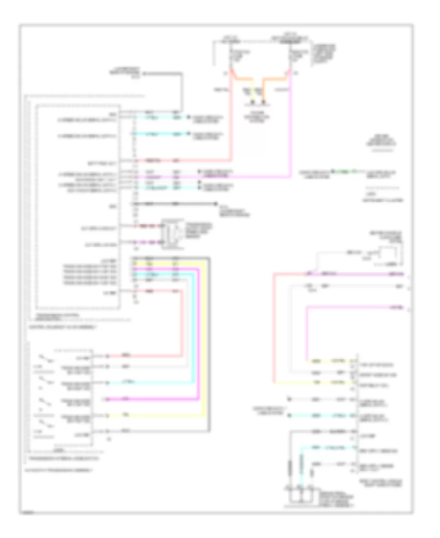 Transmission Wiring Diagram Except Hybrid 1 of 2 for Cadillac EDiscovery 2014