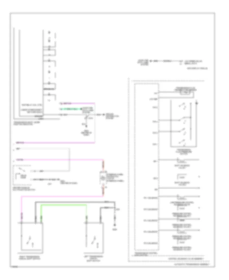 Transmission Wiring Diagram, Except Hybrid (2 of 2) for Cadillac ELR 2014