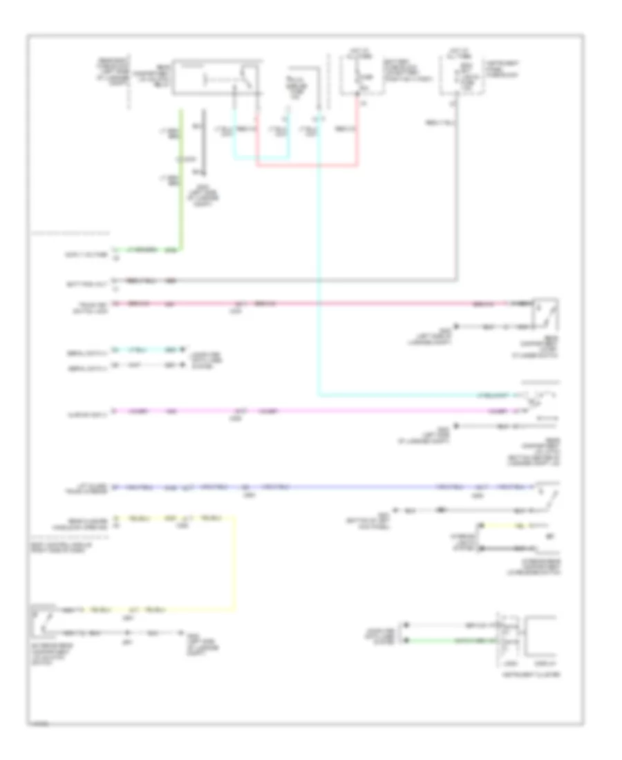 Trunk Release Wiring Diagram for Cadillac EDiscovery 2014