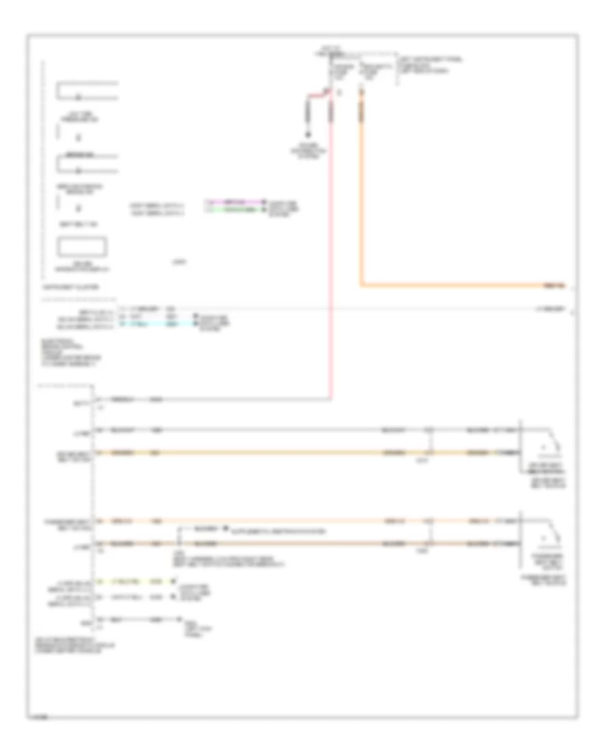 Warning Systems Wiring Diagram 1 of 2 for Cadillac EDiscovery 2014