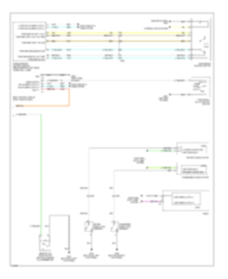 Warning Systems Wiring Diagram 2 of 2 for Cadillac EDiscovery 2014