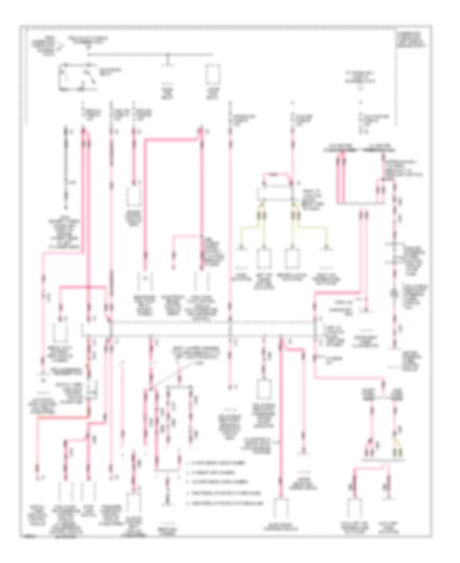 Power Distribution Wiring Diagram 6 of 8 for Cadillac Escalade ESV Premium 2013