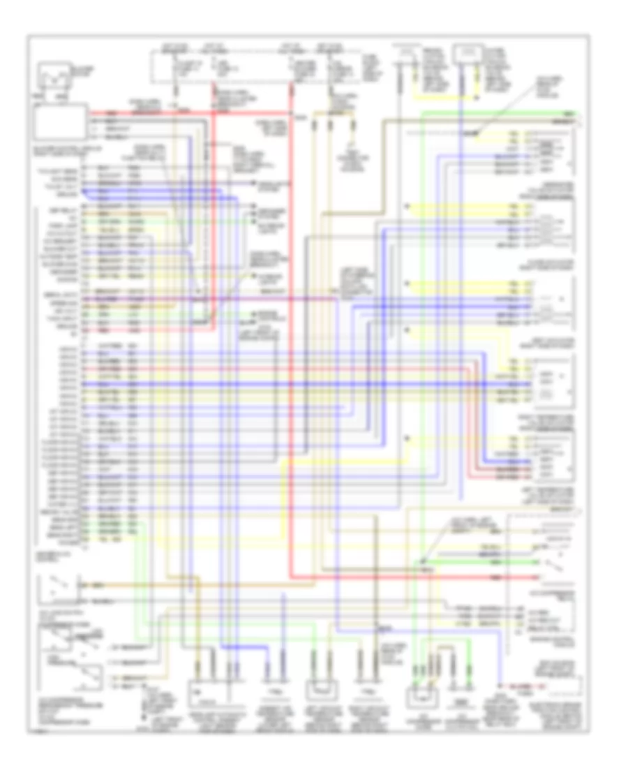 Automatic A C Wiring Diagram 1 of 2 for Cadillac Catera 2001