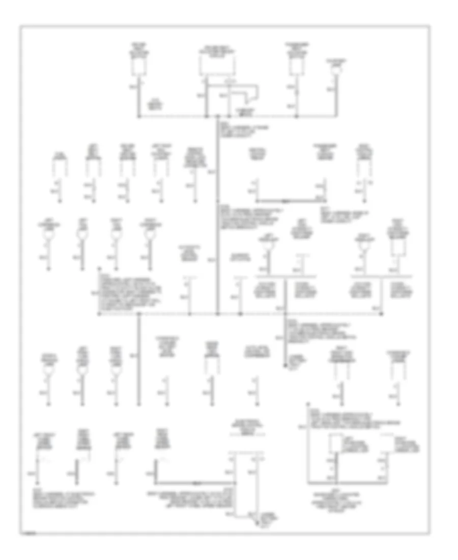 Ground Distribution Wiring Diagram 2 of 3 for Cadillac Catera 2001
