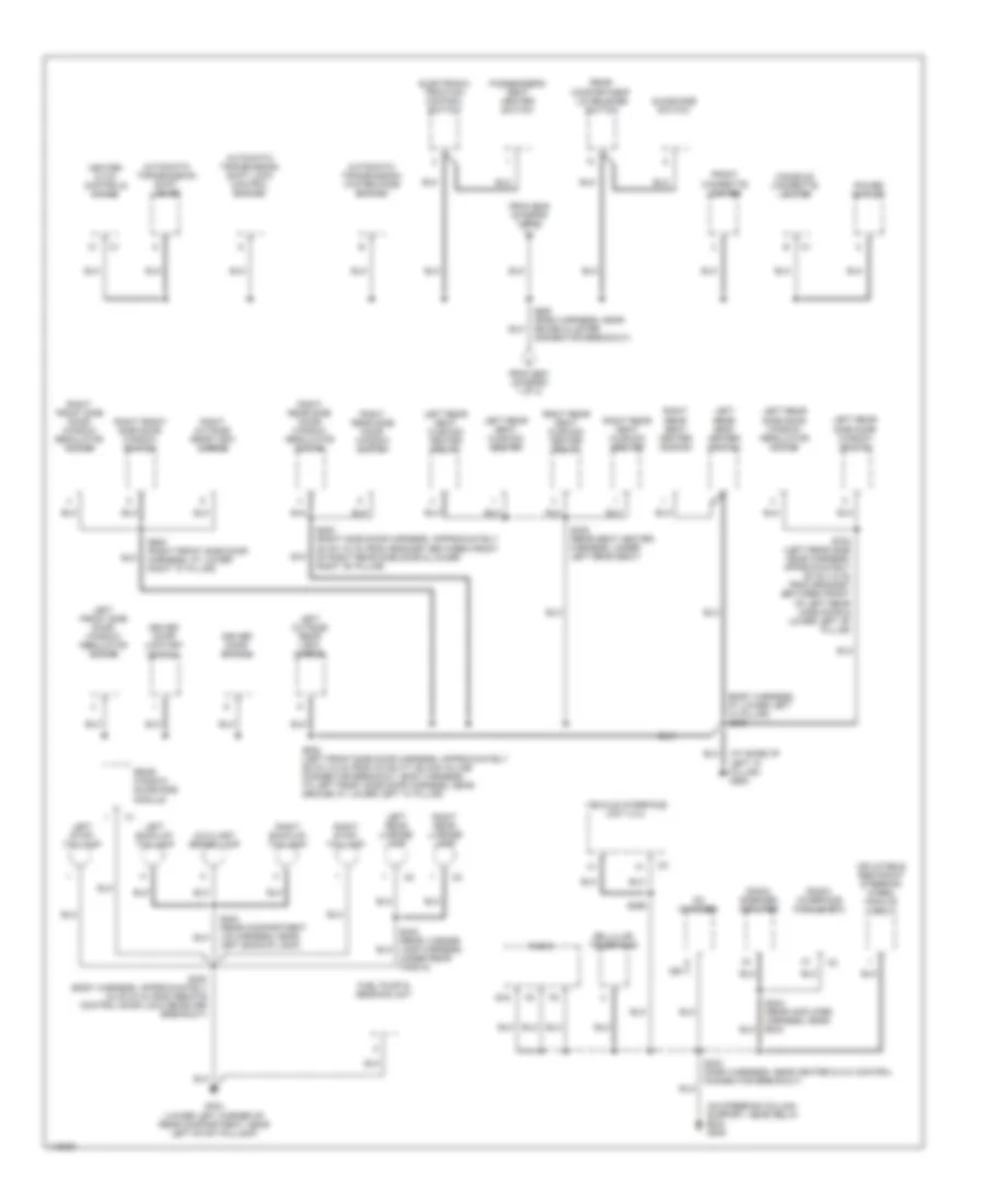 Ground Distribution Wiring Diagram 3 of 3 for Cadillac Catera 2001
